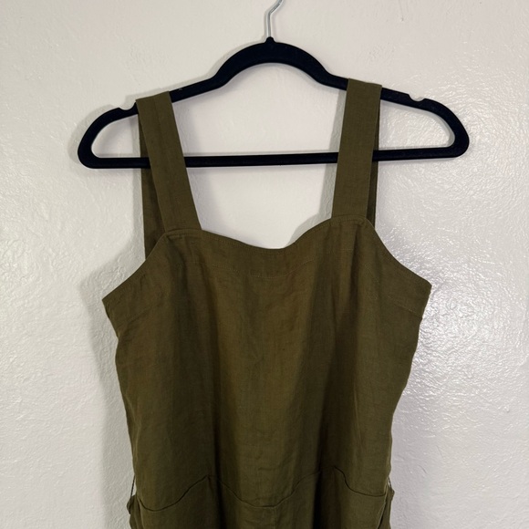 Quince 100% European Linen Square Neck Jumpsuit - Picture 4 of 16